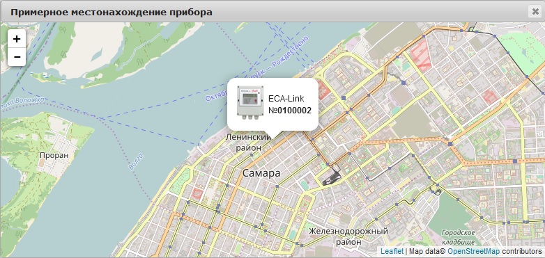 окно с картой